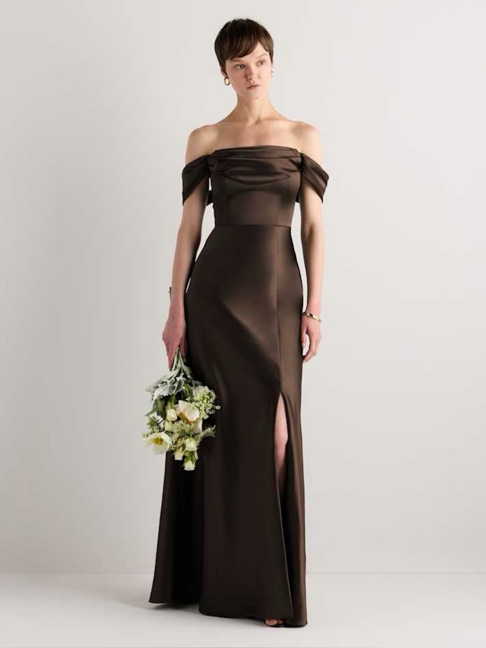 Aurora Stretch Satin Convertible Dress